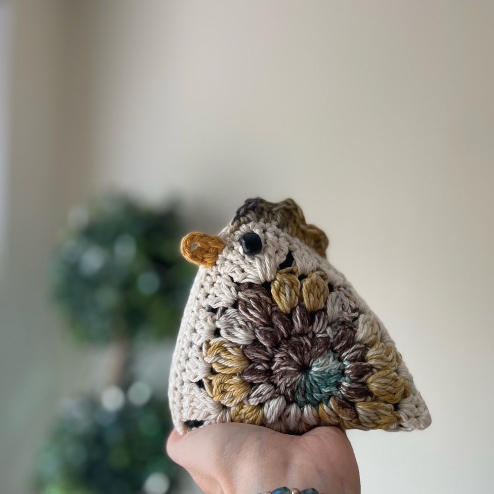 Handmade Crochet Granny Square Chickens, Farmhouse Decor, Chicken Lady